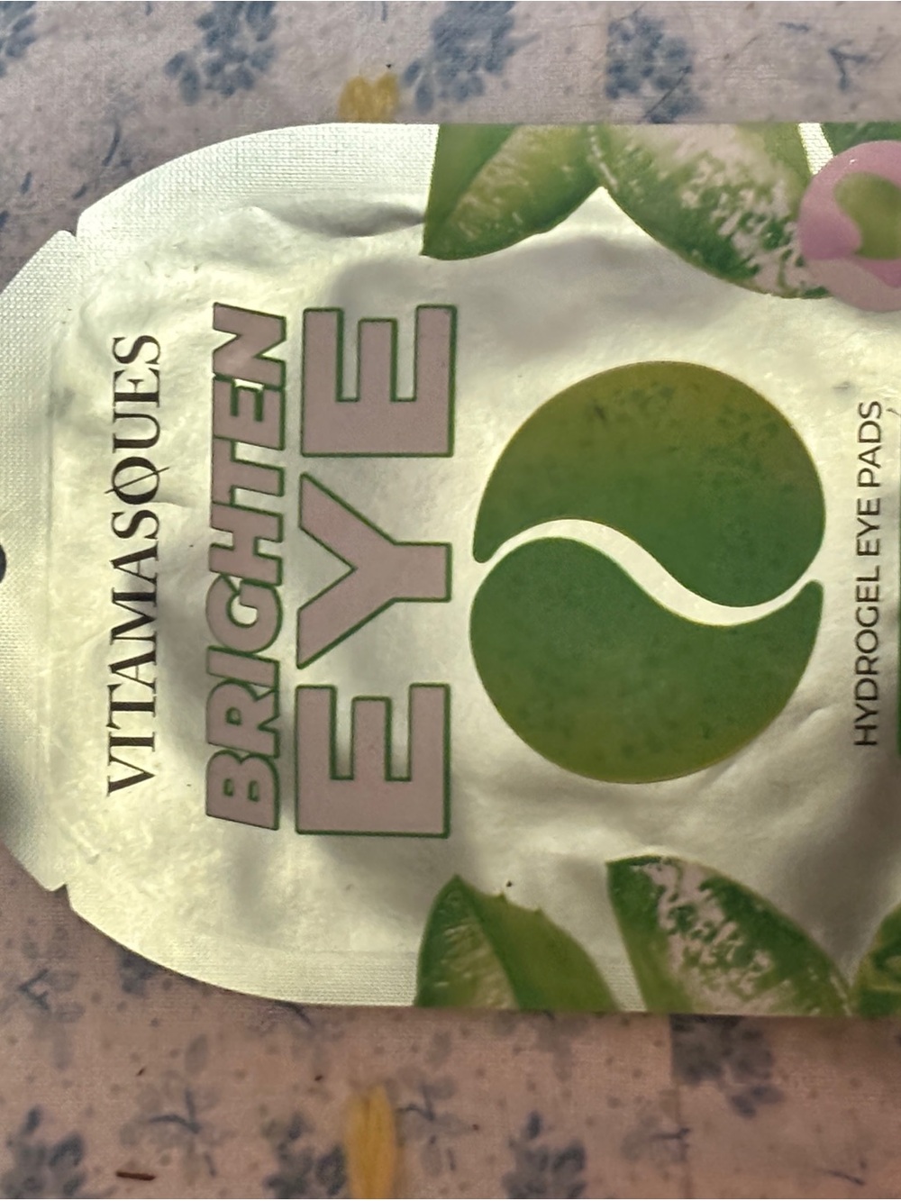 VitaMasques Brighten Eye Hydrogel alie, vegan collagen,real Peter’s,hyloronic